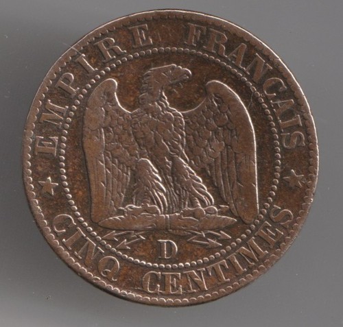 Frankreich centimes 1855 d - 1855, "d"