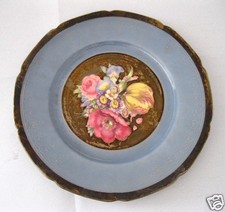 Alter Teller mit Silberauflage EPIAG Royal, Dekor Waldershof  Bavaria 30er Jahre