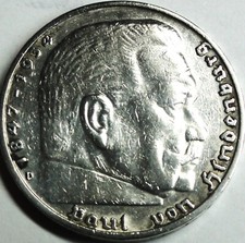 3. Reich 5,- Reichsmark 1935 D