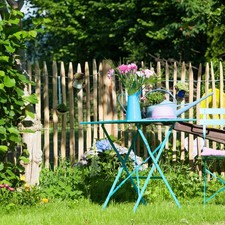 Französischer Staketenzaun Kastanie - Länge 5 Meter