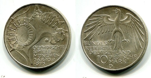 Brd 1972 silber - dm,