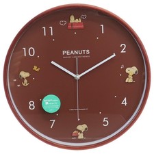 Snoopy Peanuts Wanduhr Holz