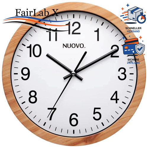 Wanduhr holz rund zoll - rund,