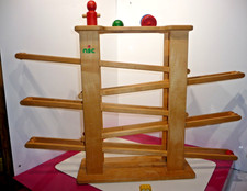 NIC Holz Kugelbahn mit 3 Laufteilen