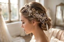 Braut Haarschmuck Gold