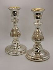 antikes Bauernsilber, Kerzenhalter-Duo, Rare Teile