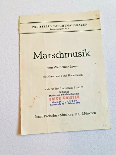 Akkordeon noten taschenausgabe - akkordeon,
