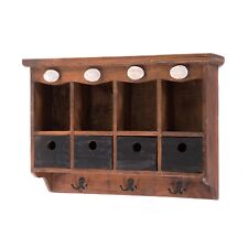 KÜCHENREGAL "LUNA" | 60 cm, Mahagoni | Wandregal, Hänge Holzregak, Wandschrank  