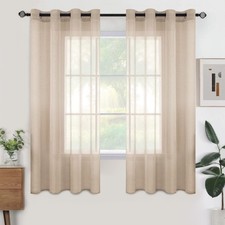 Voile Gardinen 2er Set