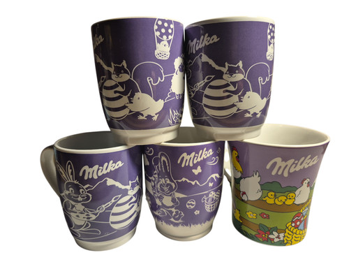 Milka ostern tassen lila - ostern, hase