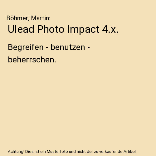 Ulead photo impact x - impact, 4.x