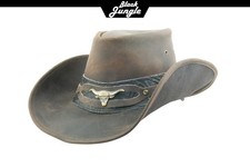 Black Jungle ONTARIO Outdoor Western Lederhut Australien Cowboy Lederhüte Reiter