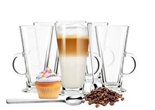 6 Latte Macchiato Gläser Kaffeegläser Teeglas Cappuccino Glas 