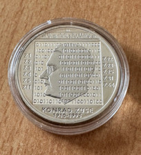 Konrad Zuse - 2010 - 10 Euro - Gedenkmünze - Silber - PP - Spiegelglanz