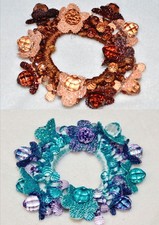 Mädchen Haarschmuck, Haarspange, Haargummi mit Perlen, Blumen Neu 1 Stück