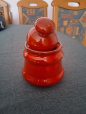 zuckerdose steingut-Rot-9 cm durchmesser