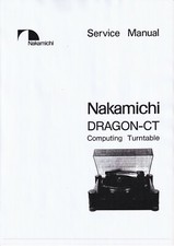 Service Manual-Anleitung für Nakamichi DRAGON-CT