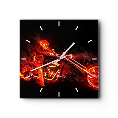 Modern wanduhr 30x30cm quadrat - wanduhr,