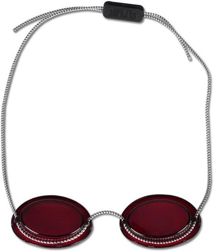 Solarium red sunbed goggles - red,