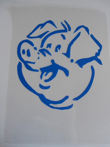 Schablone stencil schweinskopf - stencil,