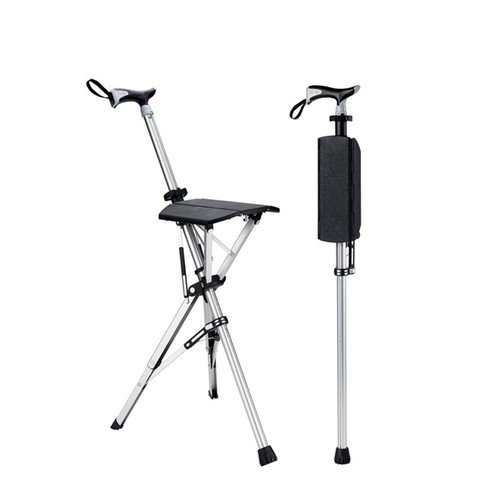 2in1 gehstock mit sitz - sitz, fläche