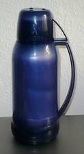 Isolierkanne/Thermoskanne, Marke: Thermos, 1 Liter, Vintage, Becher, Glaseinsatz