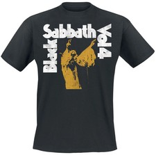 Black Sabbath T-Shirt Herren Vol. 4 Tracklist schwarz Band-Merch, Bands