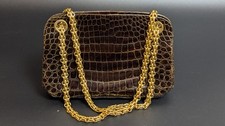 Vintage Tasche Krokodilleder -