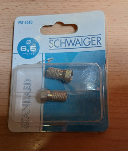Schwaiger stecker 5mm sat - f-stecker,
