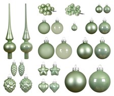 Christbaumschmuck Glas Weihnachtsbaumschmuck Christbaumkugeln Matchagrün