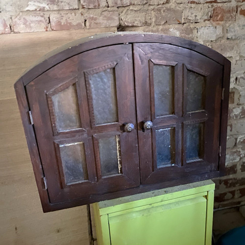 Holz wandschrank braun - holz,