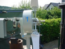 Großer Eisenloser Black-Generator, 5-8 kW 96V Windgenerator, mitAufnahme fürMast