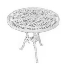 Tisch Gartentisch Balkontisch Terrassentisch Kaffeetisch rund Gusseisen 75 cm 