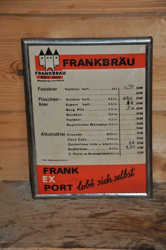 Altes brauereischild imoglas - altes, brauereischild/imoglas
