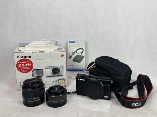 Canon eos m100 schwarz - schwarz, kit