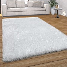 Hochflor Teppich Wohnzimmer Shaggy, Pastell Farben, Weicher Soft Garn, Einfarbig