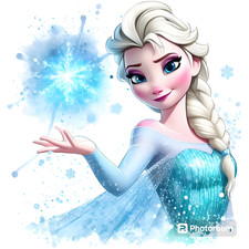 BÜGELBILD 15 cm Frozen verschiedene Motive Sweat Stoff
