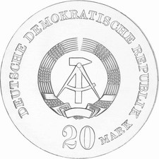 20 Mark DDR Gedenkmünzen zur Auswahl stempelglanz, unc, unzirkuliert