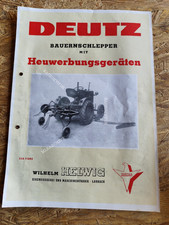 Deutz Bauernschlepper Helwig  Prospekt traktor tractor brochure M8