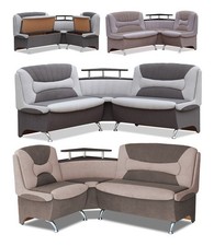 Eckbank stoff gepolstert - eckbank,