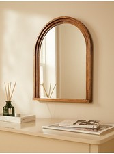 Bogenplatte Wandspiegel Holz