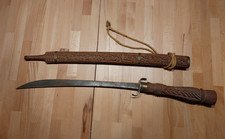 Dah messer Thai / Vietnam 1950er Jahre Vintage Holz Zierholz