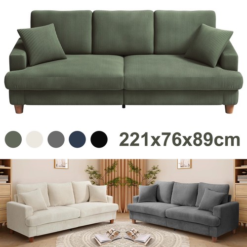 221cm sitzer cord sofa - cord, 53cm