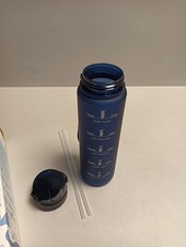 Trinkflasche Sport 1L, Trinkflasche mit Zeitmarkierung, Wasserflasche mit Filter