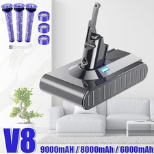 SONY 9000mAh Akku Für Dyson V8 Akku Animal SV10 Absolute Staubsauger 8AH /Filter