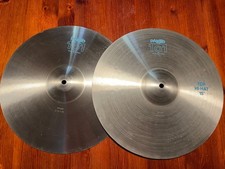 Paiste 101 15" Vintage Hi-Hat Becken Cymbal Top und Bottom  sehr wenig gespielt