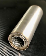 Sportschalldämpfer Universal Edelstahl 3 Zoll 76 mm 125 x 300mm