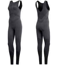 Adidas Warp Knit Onesie Damen Bodysuit Jumpsuit Training Anzug Yoga grau XS S M