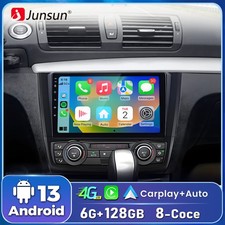 Für BMW 1er E81 E82 E87 E88 CarPlay Autoradio 8-Kern 6+128GB Android 13 GPS Navi