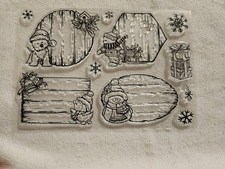 Silikonstempel/ Clearstamp Namensschilder Weihnachten